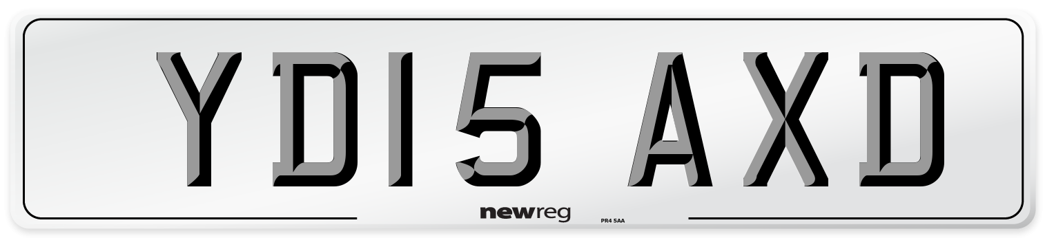 YD15 AXD Number Plate from New Reg